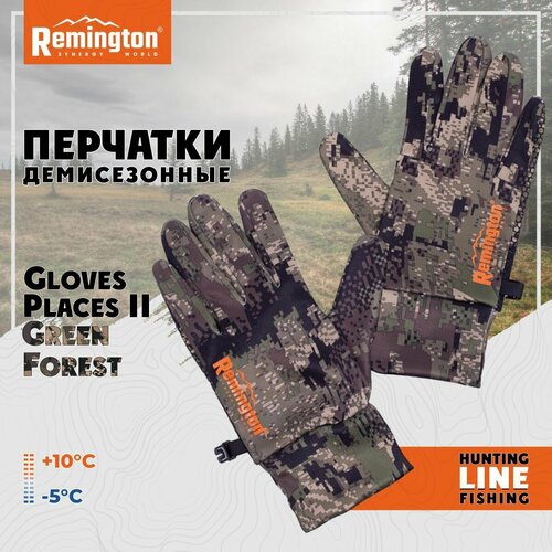 костюм remington stalker green forest l Перчатки Remington, размер 48/50, зеленый