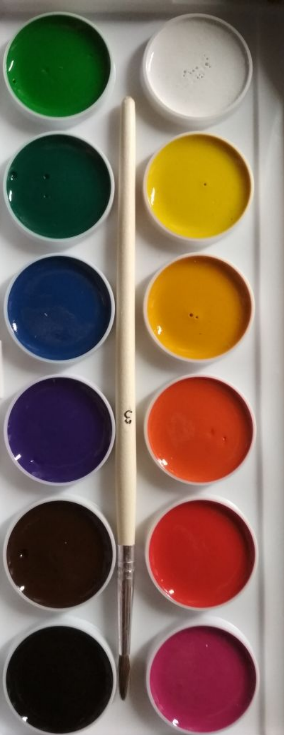Краски акварельные Луч Zoo с кистью 12 цветов - фото №20