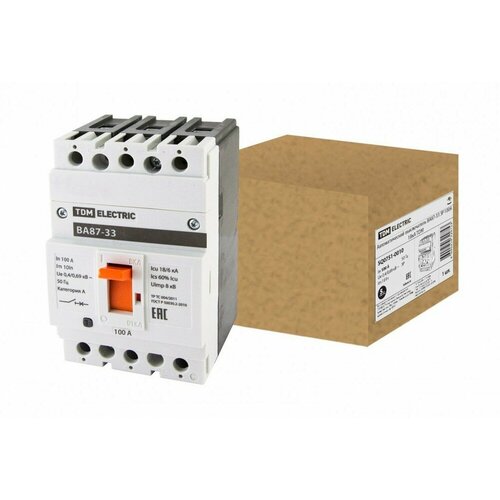 TDM Автоматический выключатель ВА87-33 3Р 100А 18кА SQ0751-0010 (7 шт.)