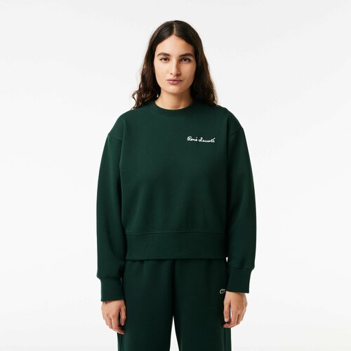 Свитшот LACOSTE, размер T36, зеленый