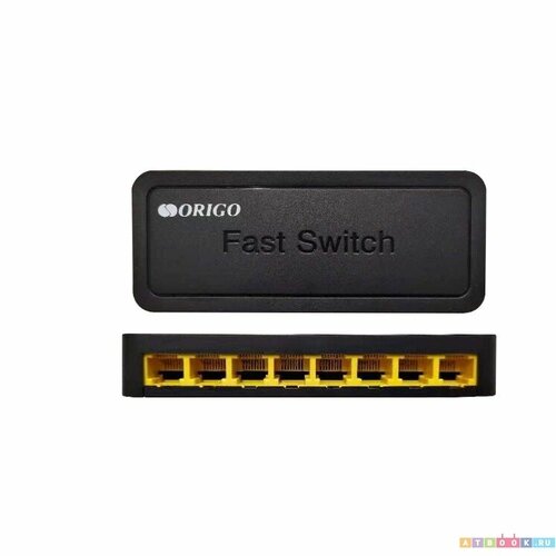 Коммутатор ORIGO OS1108A1A 8 портов 10100 Base автоопределение скорости порта 124600₽