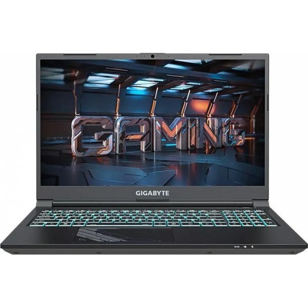 Ноутбук GIGABYTE G5 MF5-G2KZ353SD, 15.6", 2023, IPS, Intel Core i7 12650H 2.3ГГц, 10-ядерный, 16ГБ DDR5, 512ГБ SSD, NVIDIA GeForce RTX 4050 6 ГБ, Free DOS, черный