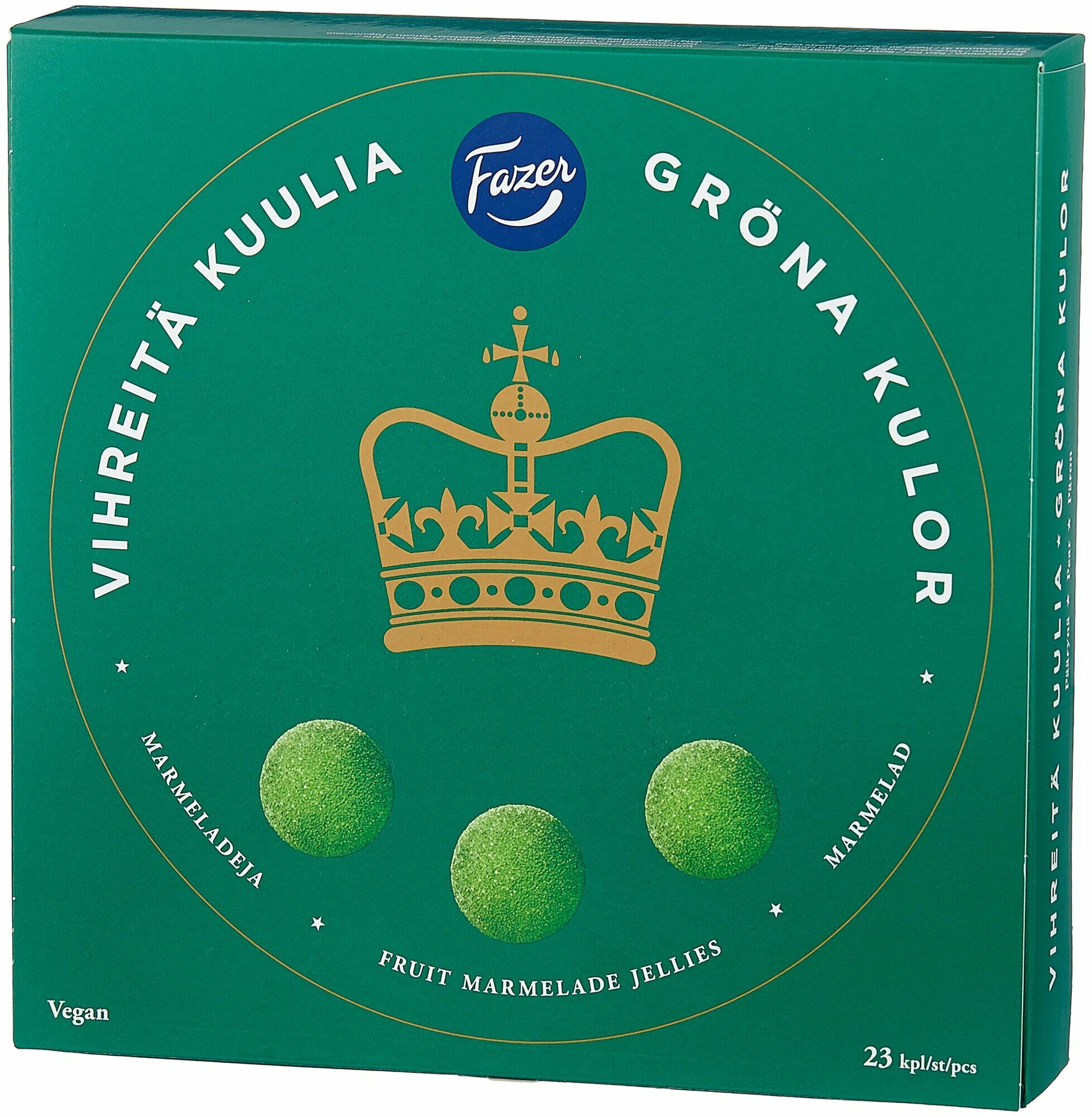 Мармелад Fazer Green Jellies(Vihreitä Kuulia), 500 г