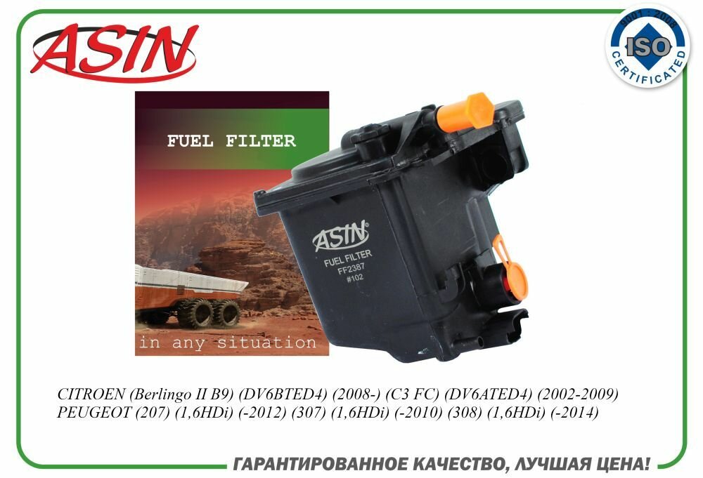 Топливный фильтр пежо 207 — купить по низкой цене на Яндекс Маркете