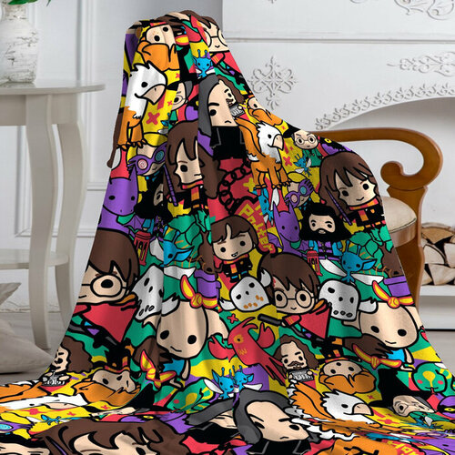 Плед Павлинка Гарри Поттер герои 100х150см аэрософт 190гм пэ 100 922₽