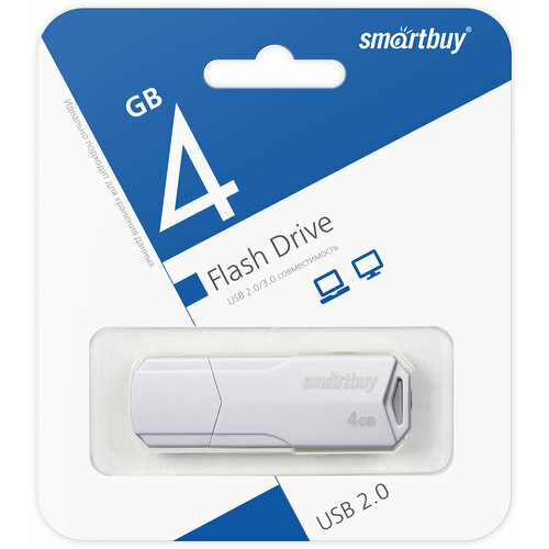 UFD 2.0 SmartBuy 004GB CLUE White (SB4GBCLU-W)