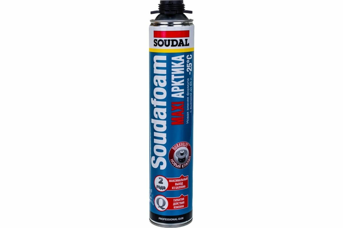 Пена профессиональная Soudal Soudafoam Maxi Арктика зимняя 870 мл.