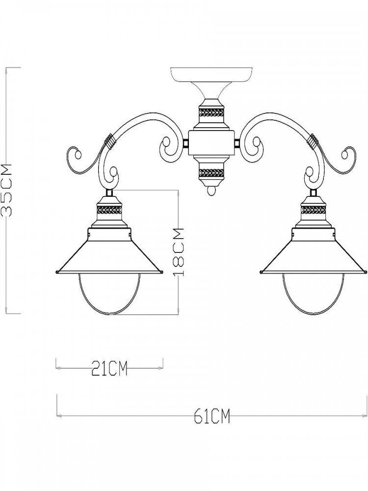 Потолочная люстра Arte Lamp 7 с поддержкой Алиса A4577PL-3WG-A - фото №6