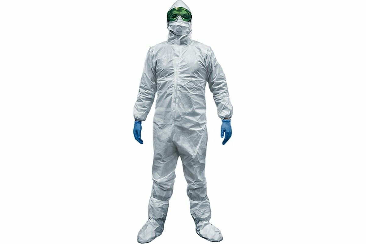 Берта Защитный комбинезон ECOTEX дышащий 65 г/м размер XL ЕКО-TLM01 BASIC-XL