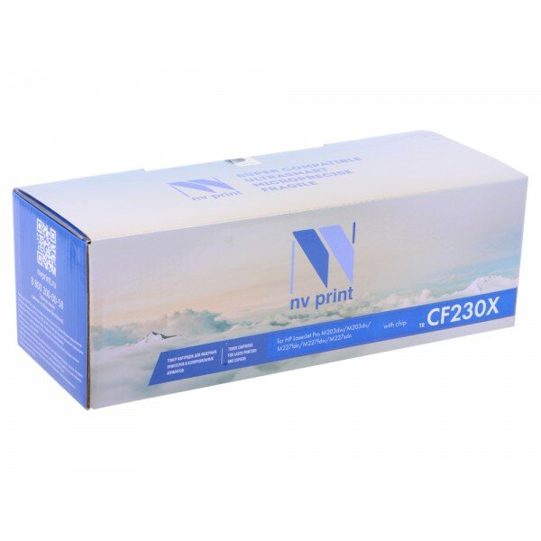 CF230X Совместимый картридж NV Print для HP LaserJet Pro M203/MFP M227 (С чипом, 3 500стр.)