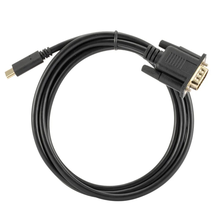 Кабель USB Type-C на VGA 1080P 1,8 м, Черный