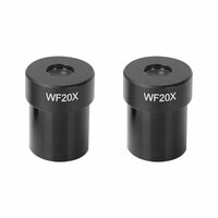 Окуляр для микроскопа WF20X, аксессуар для биологического стереомикроскопа, широкоугольный объектив 23, 2 мм, установочный диаметр 2 шт. / лот