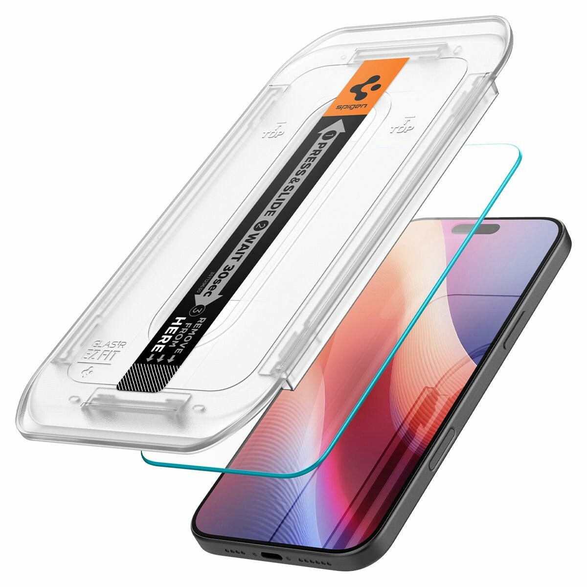 Защитное стекло SPIGEN для iPhone 16 Pro Max Glas.tR EZ Fit HD 1 шт Прозрачный AGL07914 — фото 1