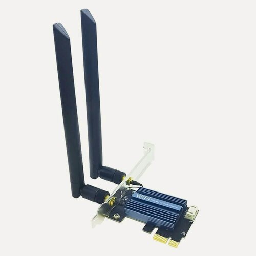 Изображение товара Wi-Fi PCI-E Адаптер AX210 Pro, Wi-Fi 6E 2.4/5/6 ГГц, 5374 Мбит/сек, Bluetooth 5.3, Сетевая Карта для ПК, для Компьютера