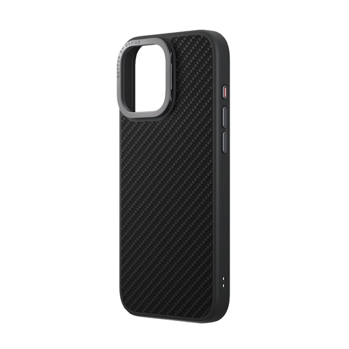 Чехол Uniq HYBRID KEVA MAX WITH CAMERA STAND (MagSafe) для iPhone 16 Pro 6.3", карбон (CARBON) черный