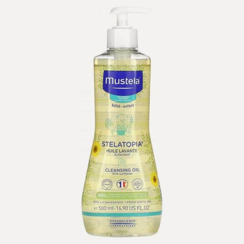 Изображение товара Mustela Stelatopia Масло очищающее для купания для детей с рождения, для очень сухой, склонной к атопии кожи 500мл