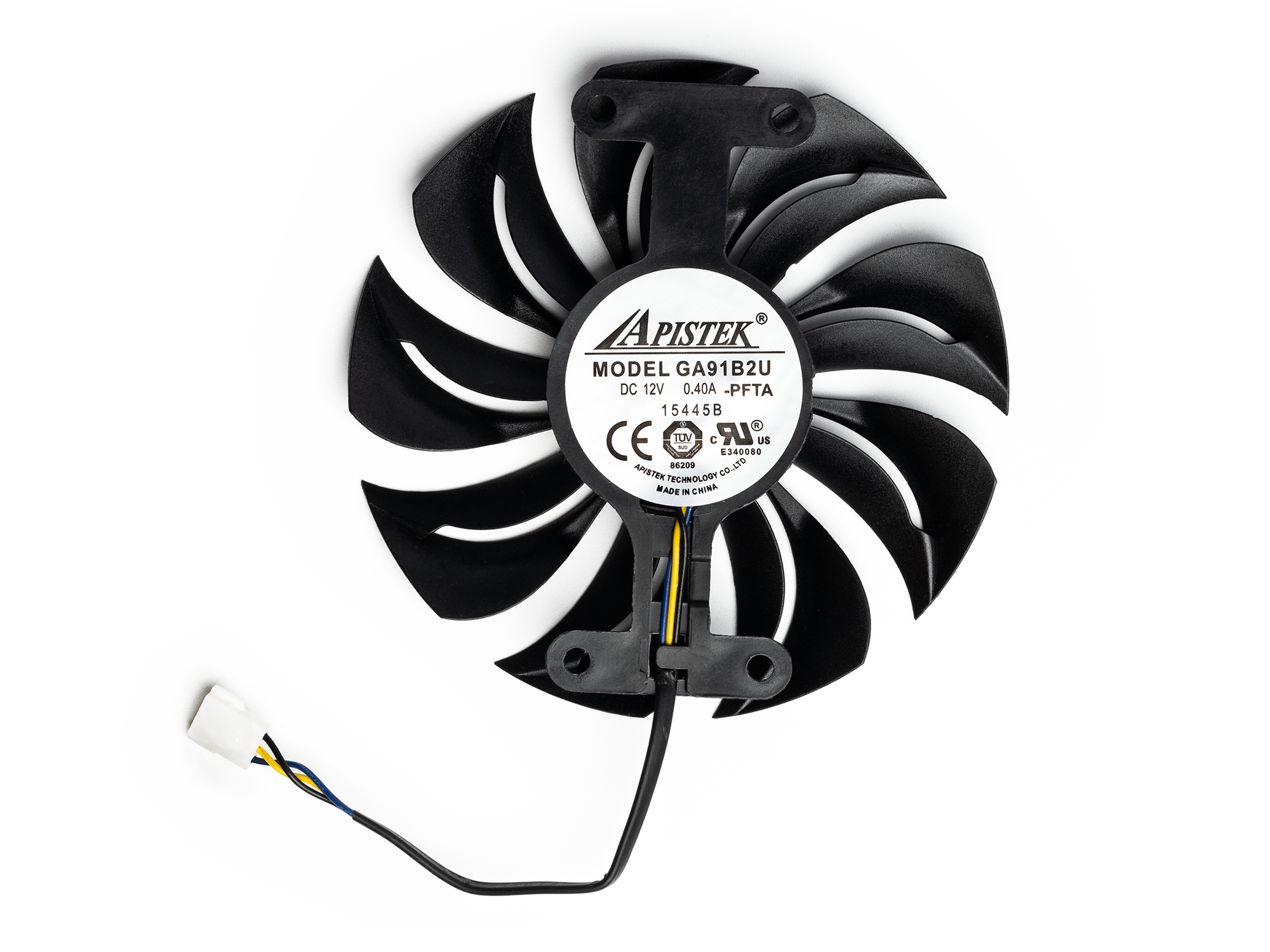Вентилятор для видеокарты PowerColor Red Devil RX470 RX480 RX580 / 3Pin папа / ⌀ 87мм / GA91B2U (№2)