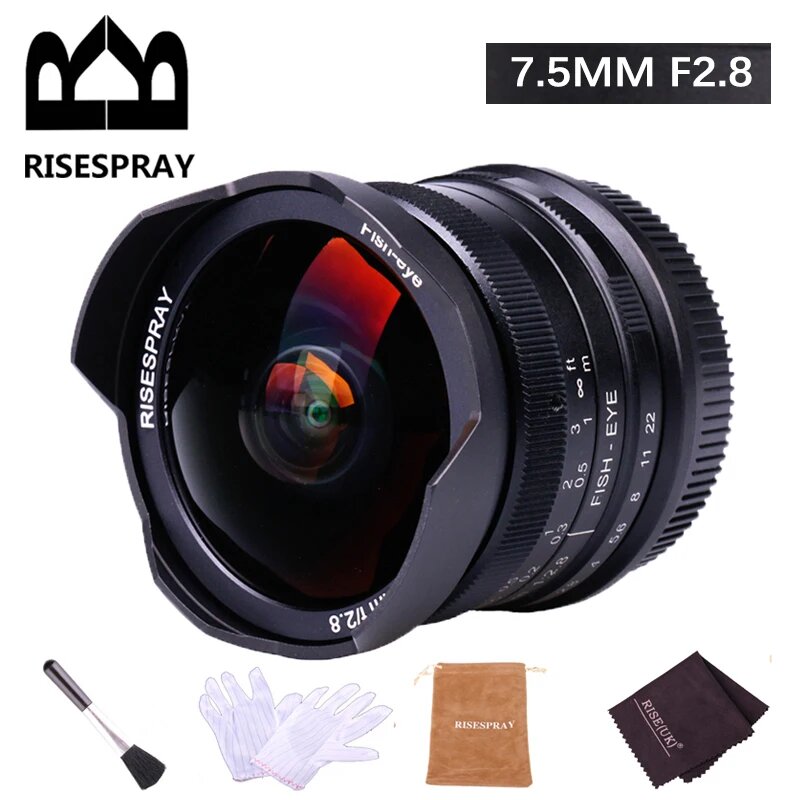 RISESPRAY 7,5 мм f2.8 II ручной объектив рыбий глаз для Sony