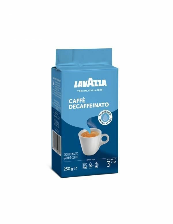 Кофе молотый Lavazza Caffe Decaffeinato, 250г х 3шт — фото 1