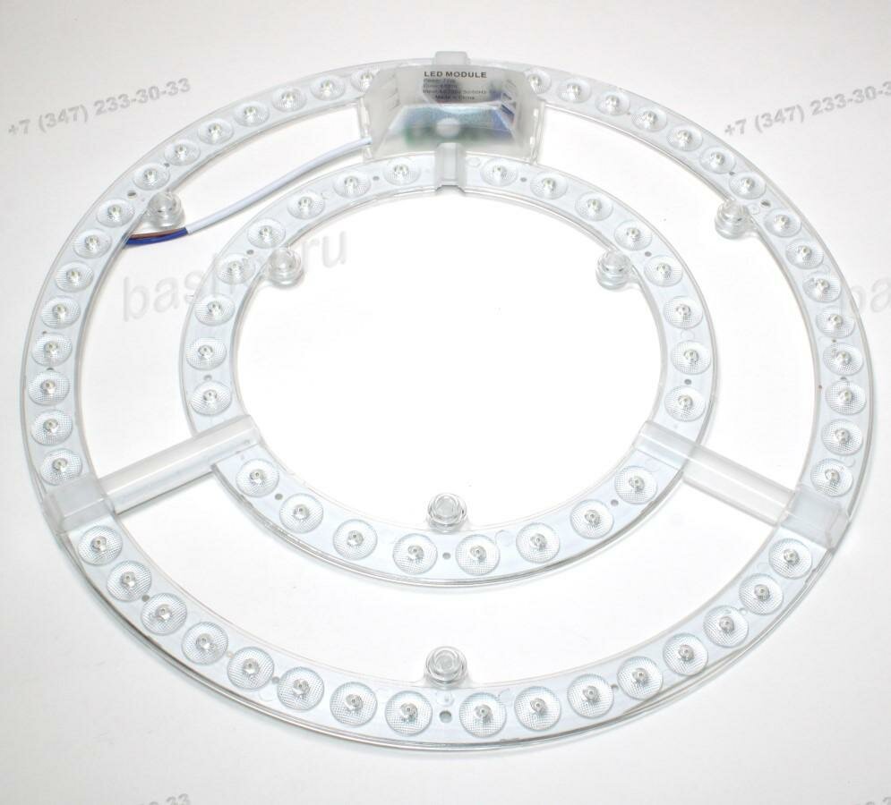 220V 72W 6400Lm White-6000k 310x30mm URA-PCB-72W-W (крепление на магнитах) Модуль светодиодный для люстры Uralight