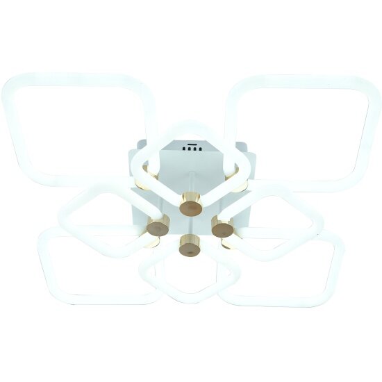 Потолочная люстра Ritter светодиодная диммируемая, OTTIMO, Алиса, с ДУ, 3 режима, 610х610х130 51617 4,