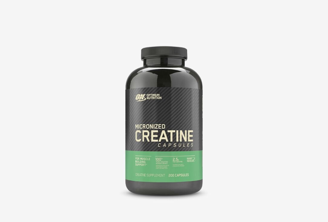 Комплекс на основе креатина моногидрата в капсулах OPTIMUM NUTRITION Micronized Creatine