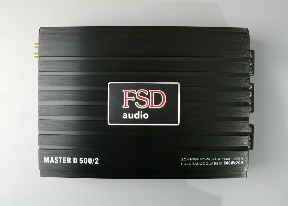 Усилитель звука автомобильный FSD audio MASTER D500.2 для динамиков 2-х канальный (2х500Вт)
