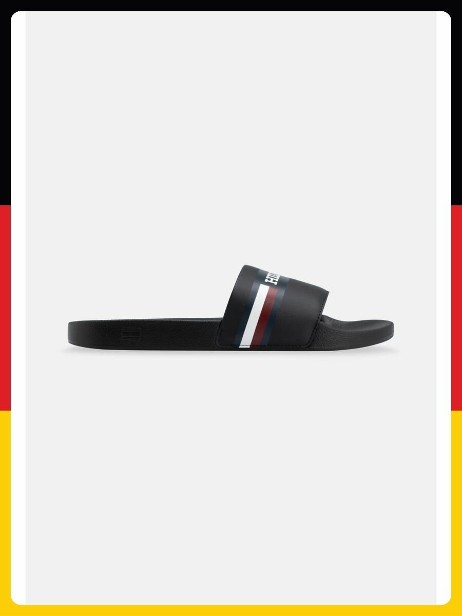 Шлёпанцы TOMMY HILFIGER, размер 44 EU, черный