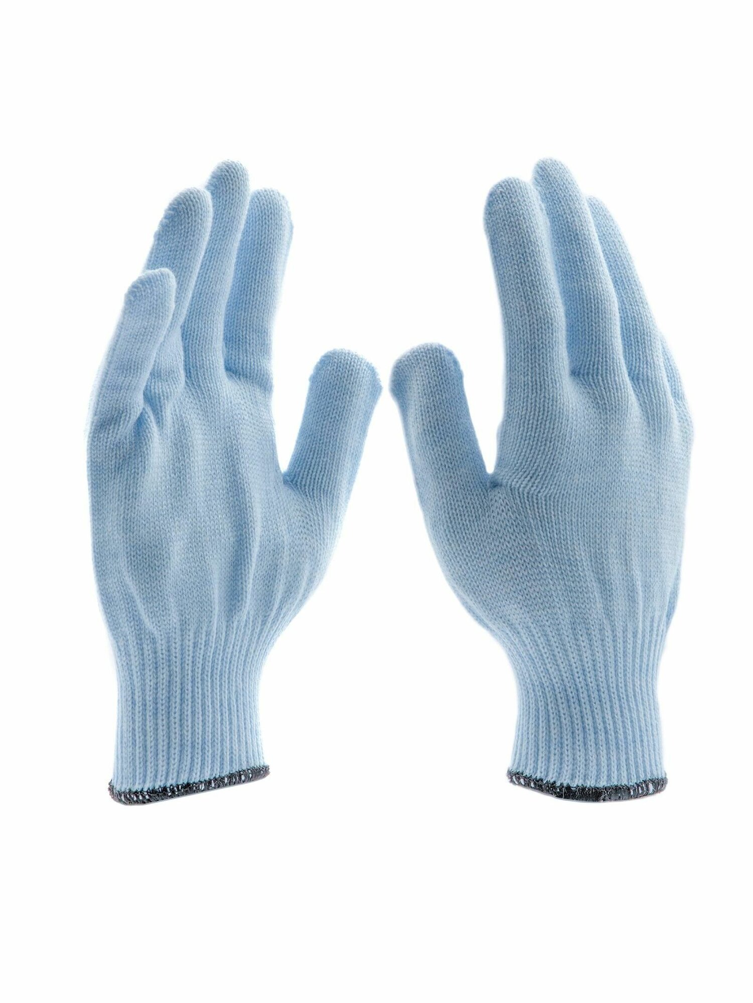Перчатки трикотажные, акрил, цвет зенит, оверлок Россия Сибртех