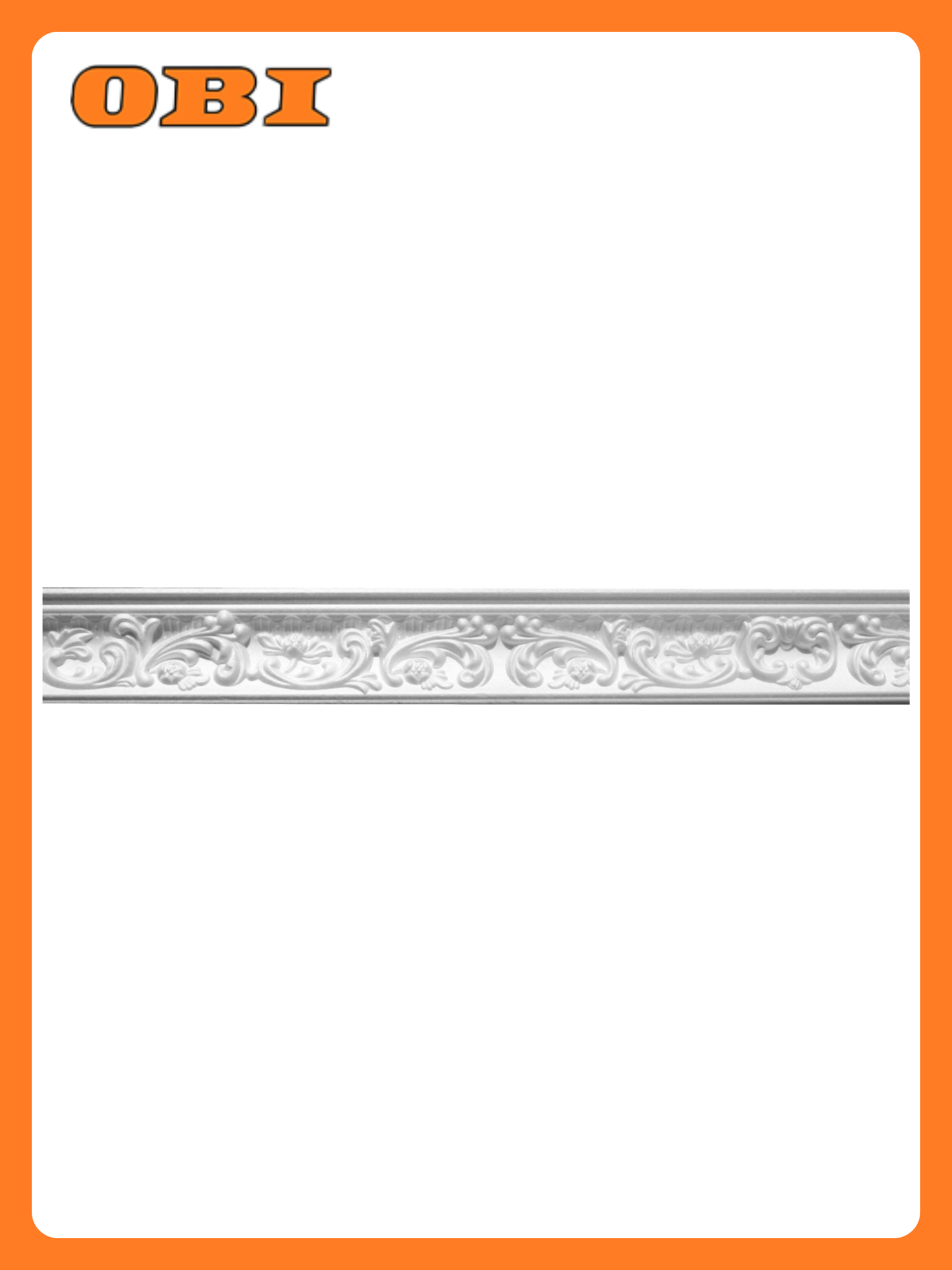 Плинтус потолочный SOLID С637/77 200х79х32 см белый