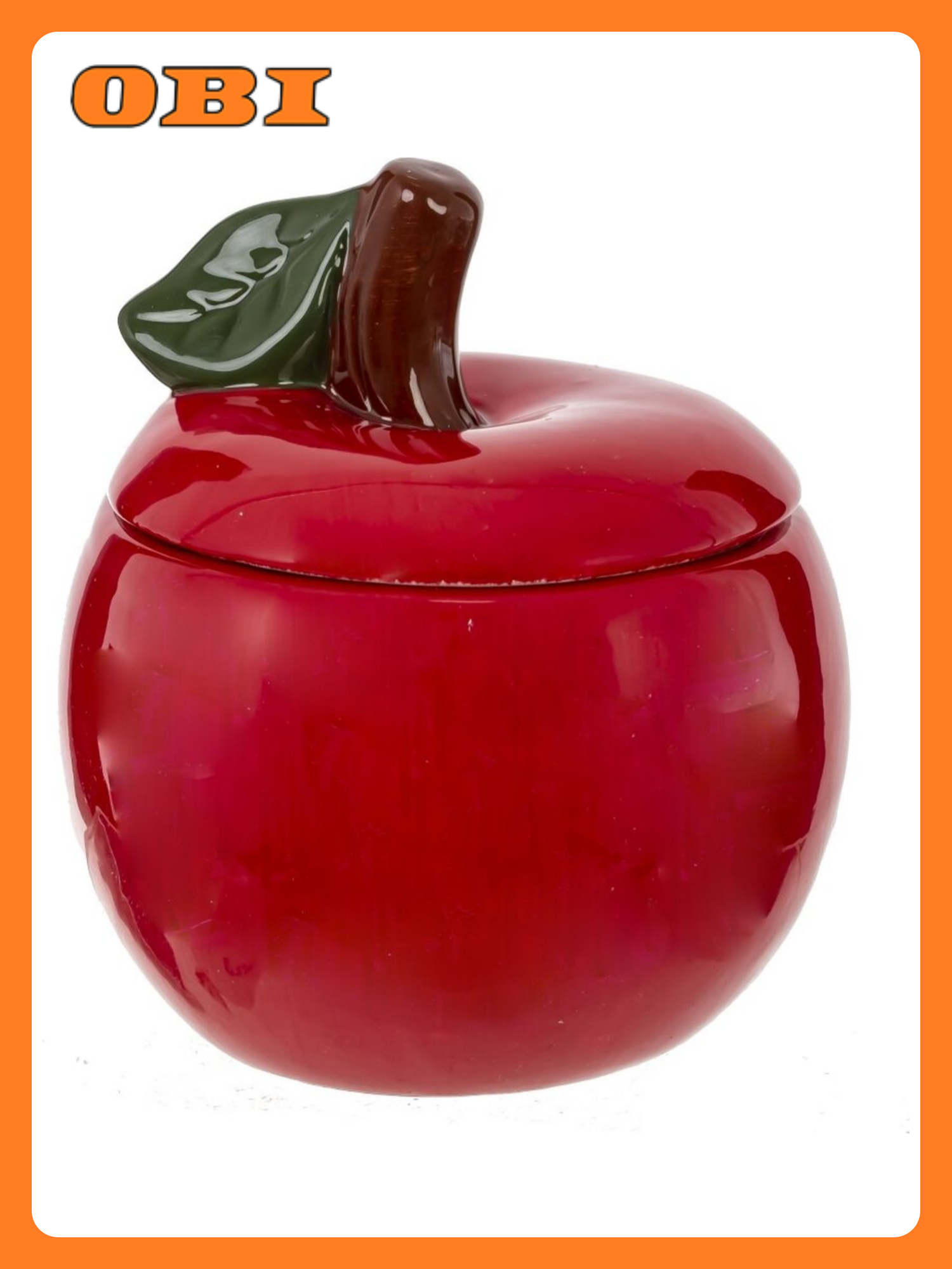 Конфетница Яблоко 600 мл L12 W12 H145 см красный