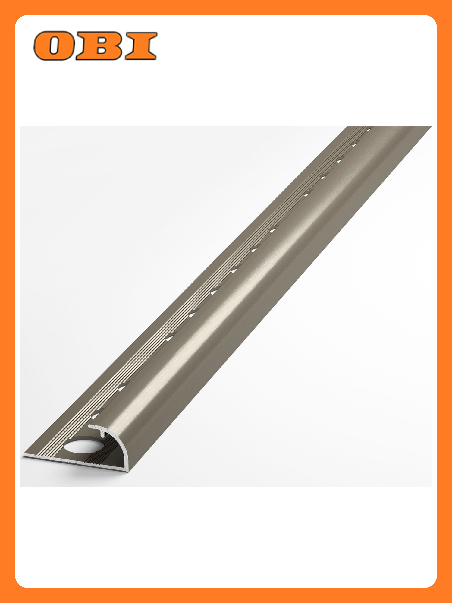 Профиль угловой Лука алюминий матовый Г-образный 2700x12x9 мм 1шт