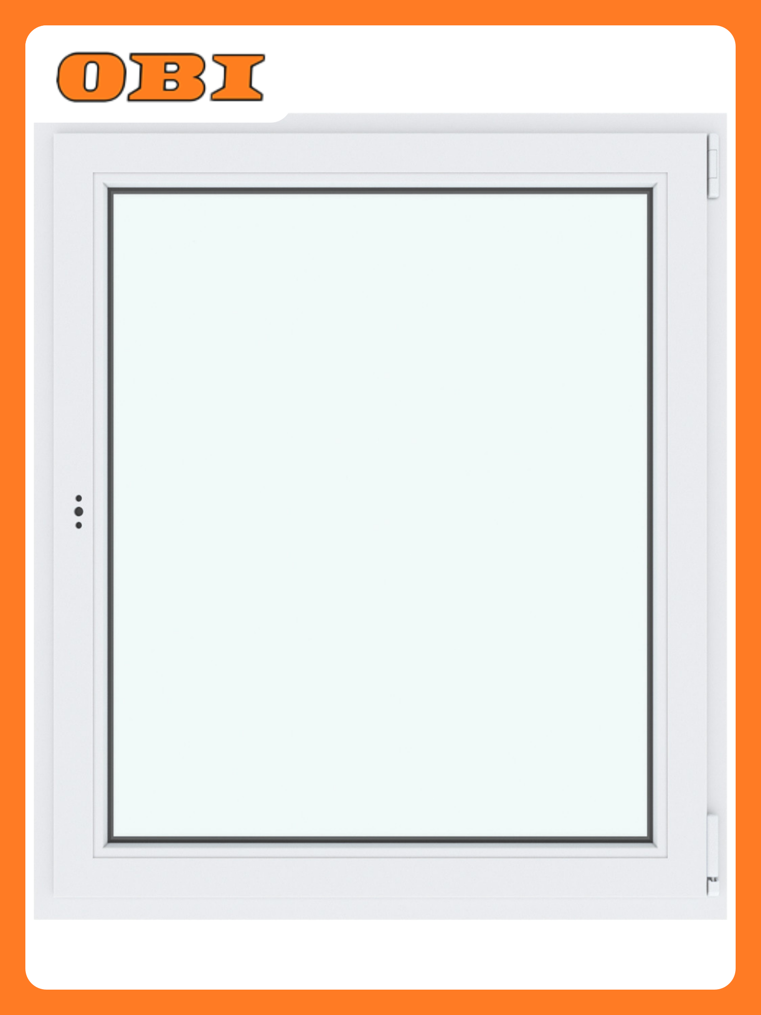 Окно ПВХ 900х900 мм поворотно-откидное правое