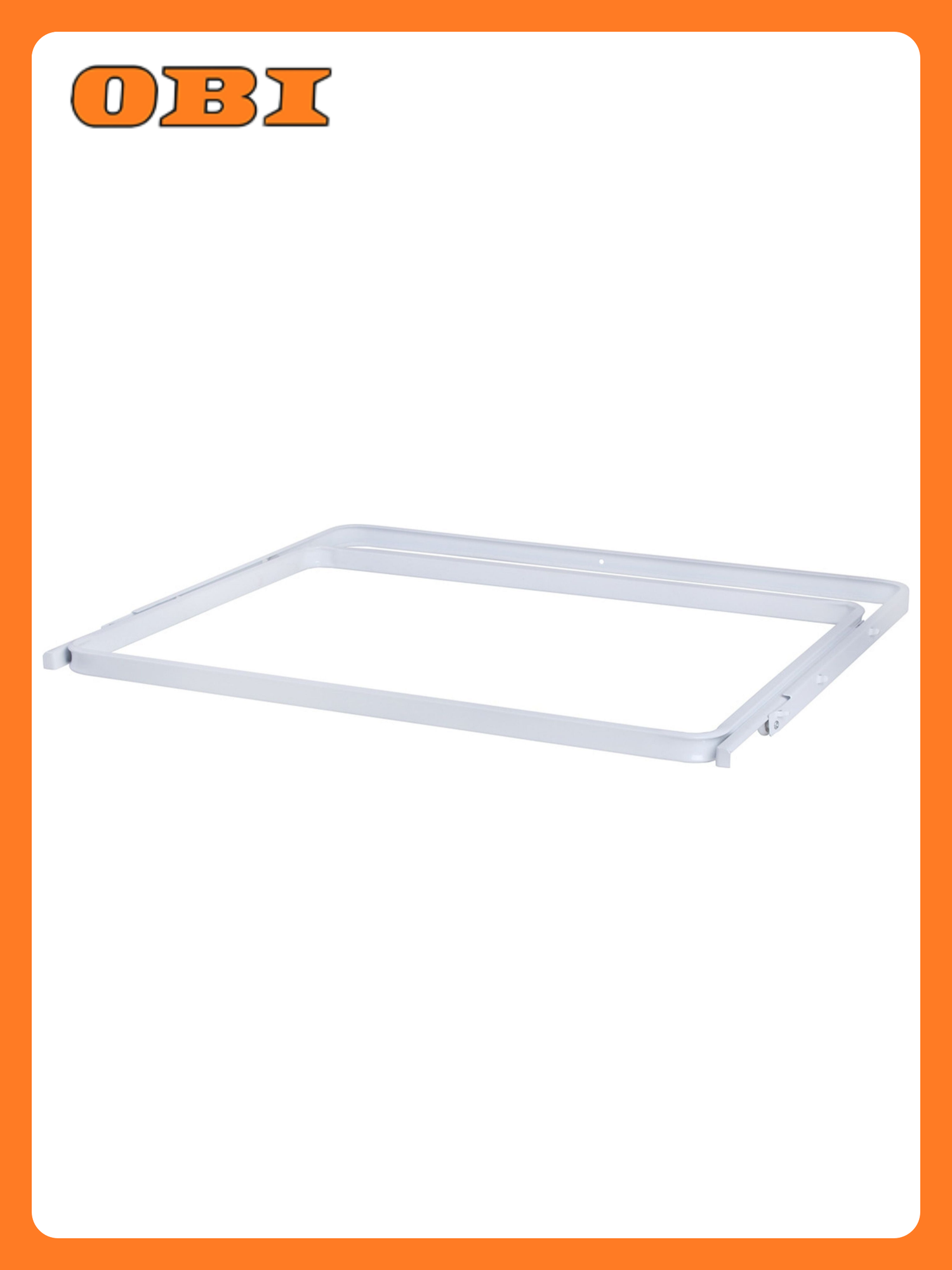 Выдвижная рама Larvij  для корзин  сталь  белая  30х597х425 мм