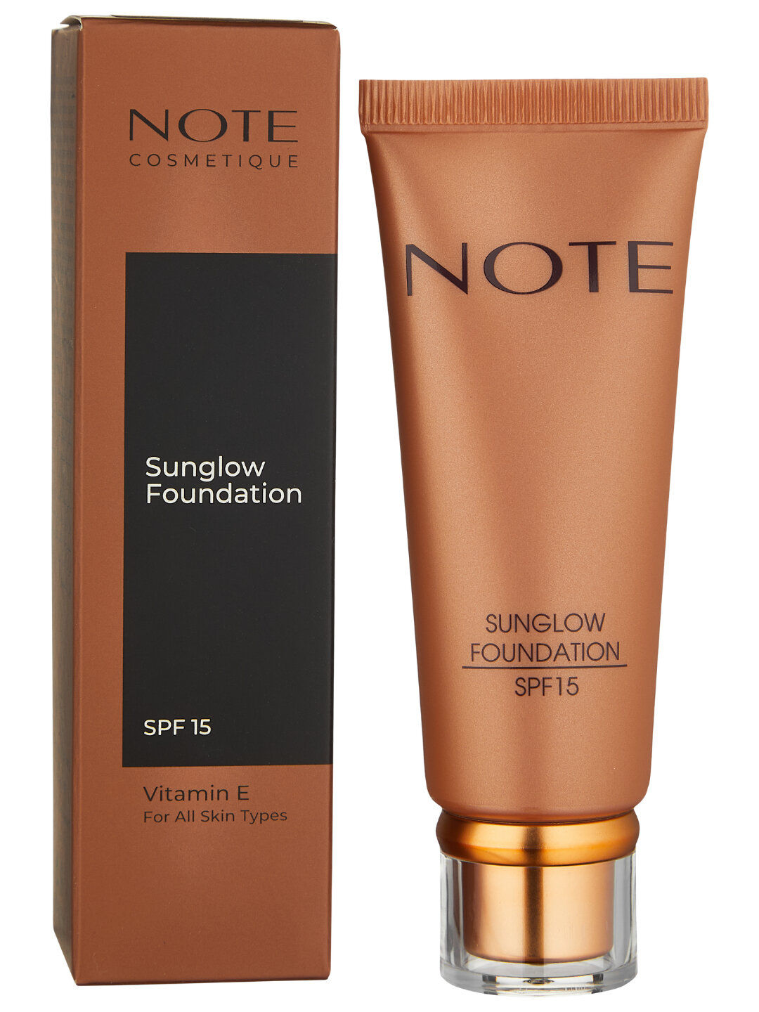 Note Sun Glow Foundation 30 ml – тональный крем с сияющим эффектом, увлажнение и выравнивание тона кожи