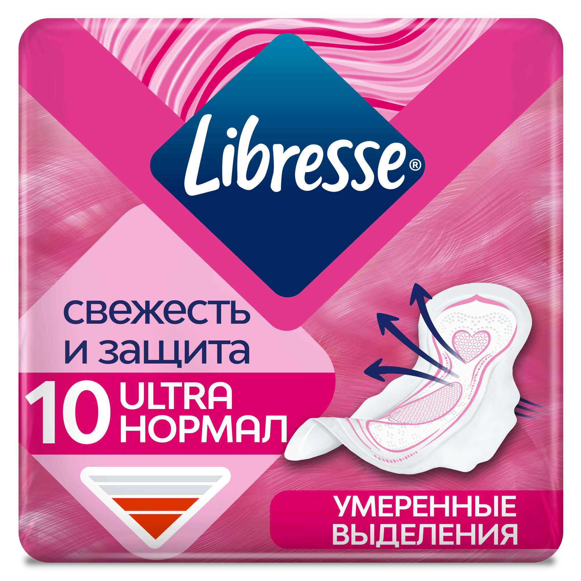 Прокладки женские LIBRESSE Ultra Нормал 10 шт. 1 упак.