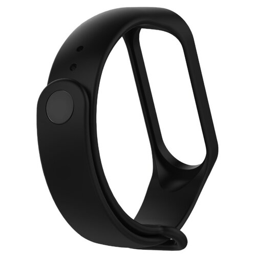 фото Силиконовый ремешок для xiaomi mi band 5 и mi band 6 (sport) / спортивный ремешок на фитнес трекер сяоми ми бенд 5 и ми банд 6 (спорт) черный pastila