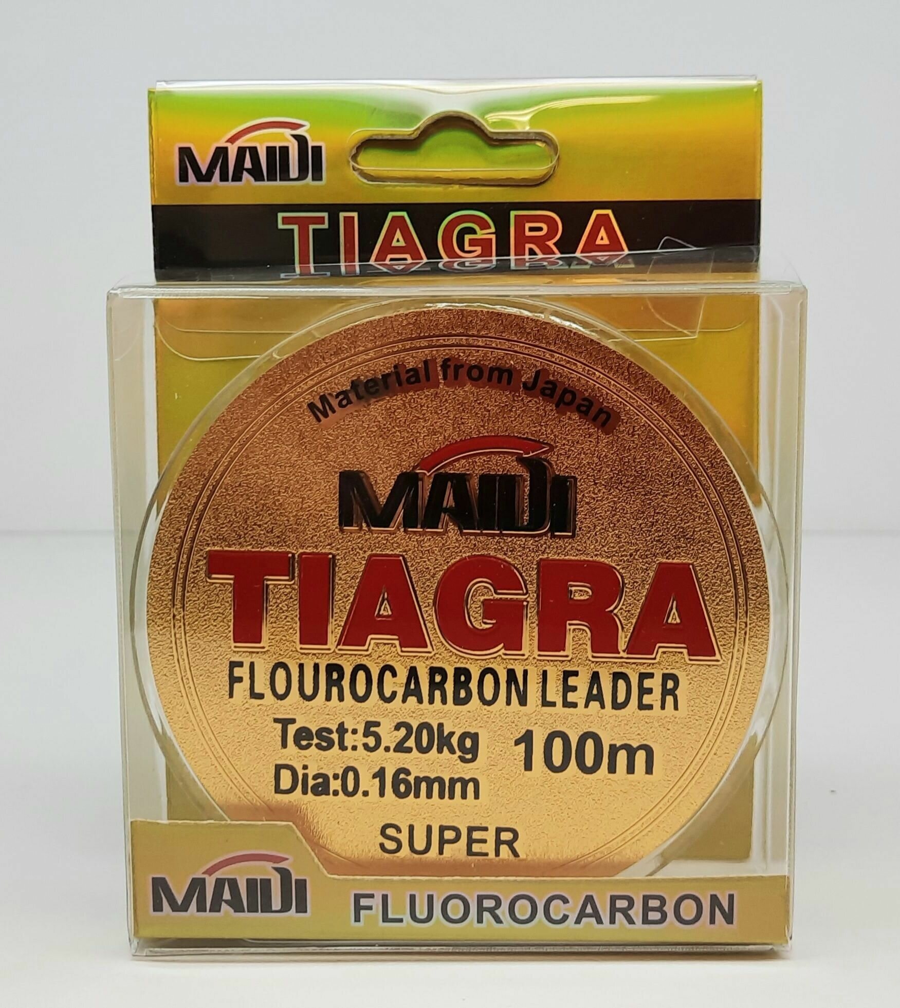 Леска TIAGRA FLUOROCARBON MAIDI флюорокарбон 0.16 мм. 5.20 кг. 100 м.
