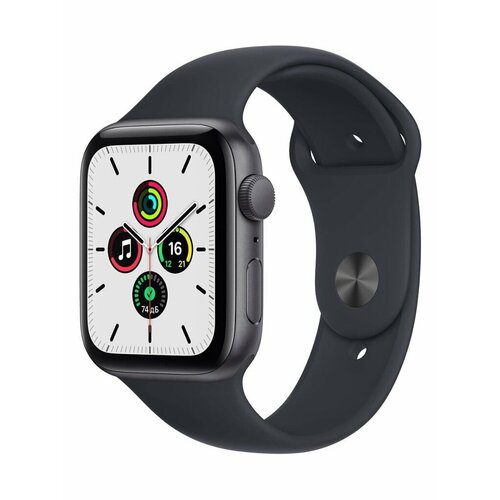 Умные часы APPLE Watch SE GPS 44mm Midnight Aluminium Case with Midnight Sport Band MNK03 3098500₽
