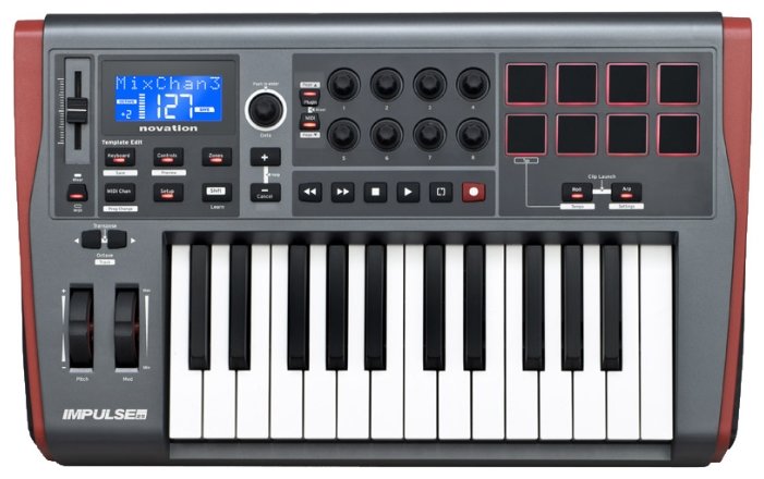 Novation Impulse 25 Миди-клавиатура