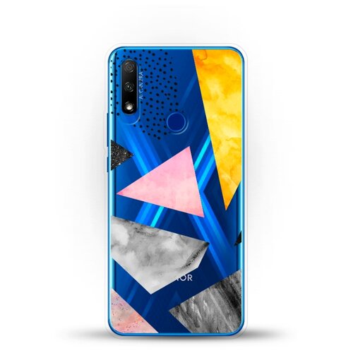 фото Силиконовый чехол мраморные треугольники на honor 9x andy & paul