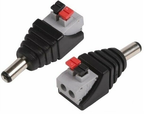 фото Разъем питания REXANT штекер 2,1х5,5, с быстрозажимной колодкой