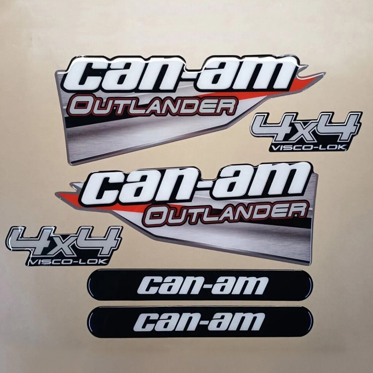 Комплект выпуклых наклеек на CAN-AM Outlander G1