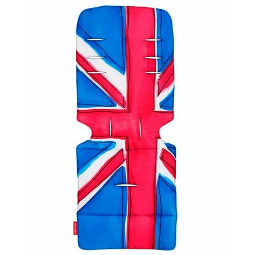 фото Матрас для прогулочной коляски Maclaren Universal Liner Union Jack Princess Blue