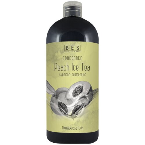 BES FRAGRANCE Профессиональный спа-шампунь для всех типов волос (pH 4.5) Персиковый чай, 1000 мл.