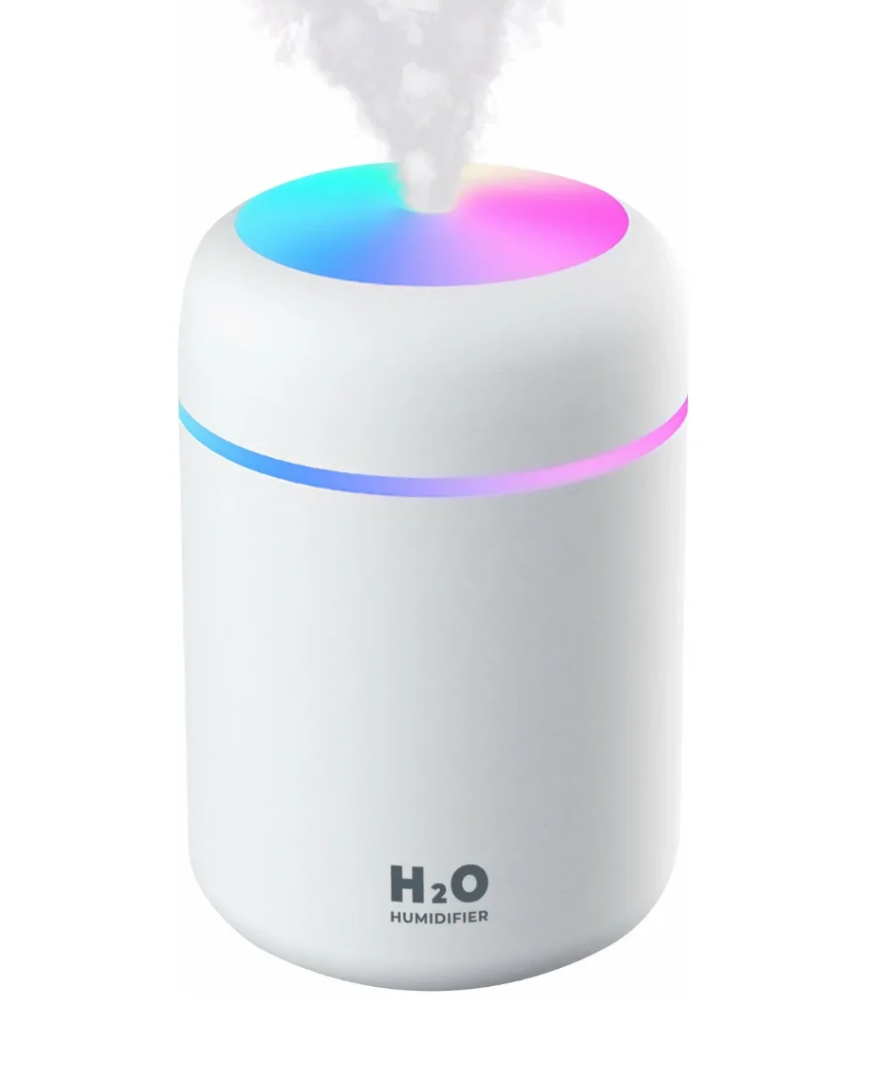 Мини-увлажнитель воздуха С подсветкой HUMIDIFIER H2O WHITE