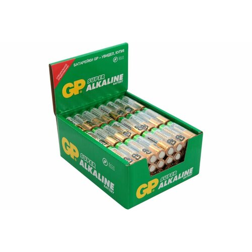 GP Алкалиновые батарейки Super Alkaline 15А АA - 96 шт. 15ARS-2SB4 батарейки gp alkaline super ааa 4 4 шт gp 24a4 4 2cr8 96 960