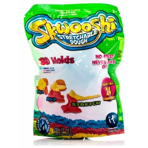 масса для лепки skwooshi 3d Масса для лепки Skwooshi С формой 28 грамм 3D Molds (S30000) 1 цв.