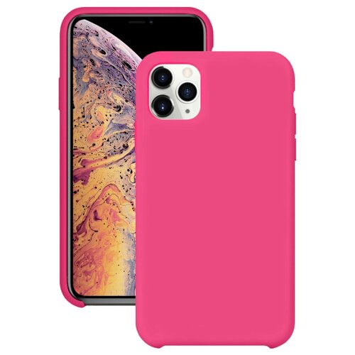фото Cиликоновый чехол для apple iphone 11 pro max / silicone case для айфон 11 про макс / с бархатистым покрытием внутри (пурпурный) life style