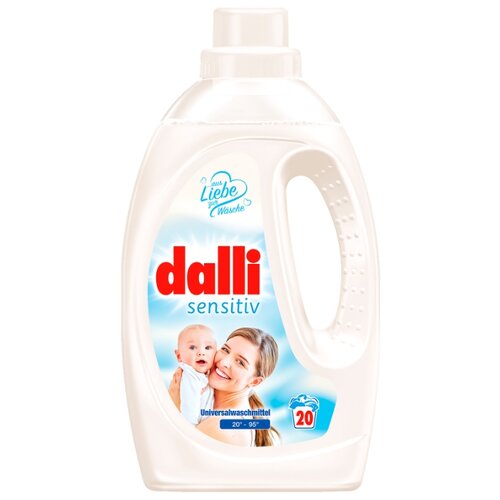 фото Гель dalli sensitiv для детского белого и цветного белья, 20 стирок, 1.1 л, бутылка